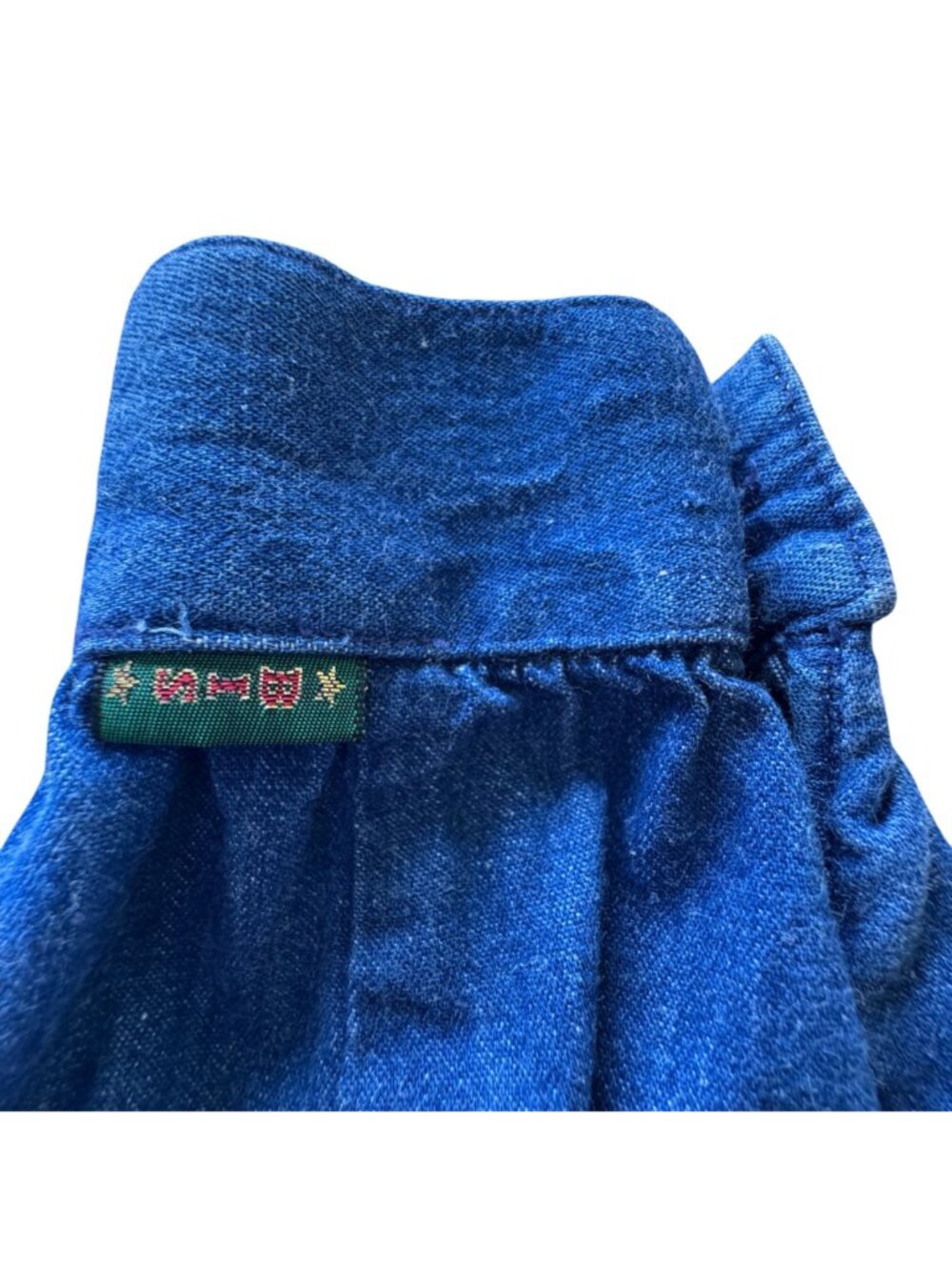 Vintage BIS Denim Shirt Women's Size 44 - US 12 Blazer Style Long Sleeved 1980s - Picture 8 of 16